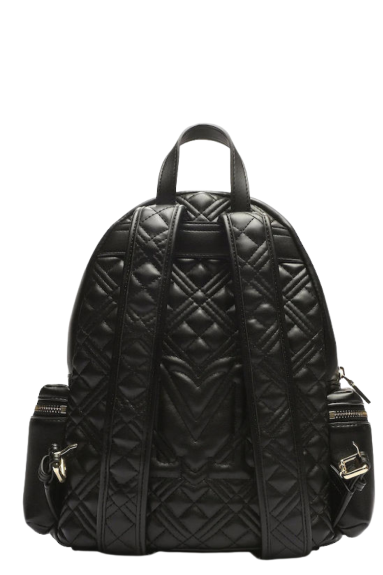 Women's Backpack Love Moschino JC4162PP0HLA0-00A Black (Gun Metal Galvanic)-My Boutique