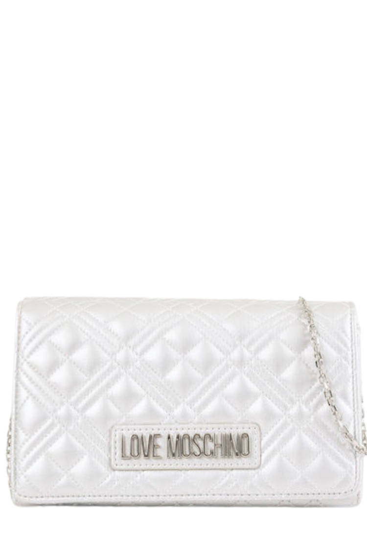 Love Moschino Women's Shoulder Bag JC4079PP1HLA0-902 Silver-My Boutique