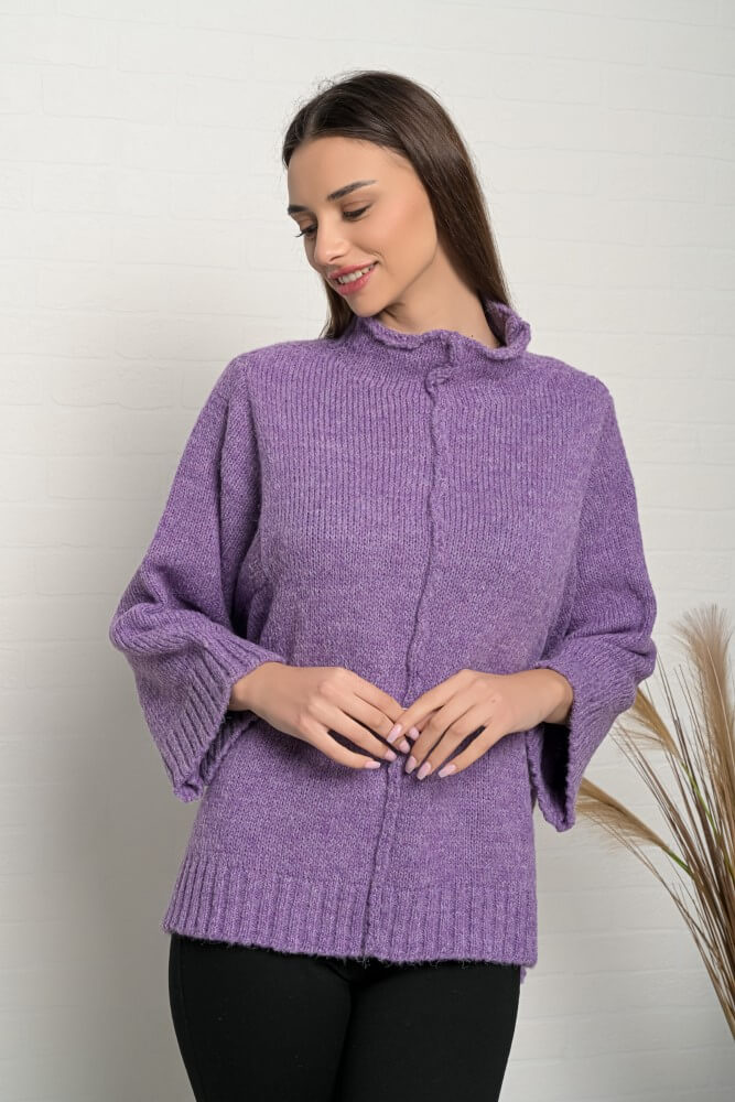 Women's Oversize Purple Sweater John P.-My Boutique
