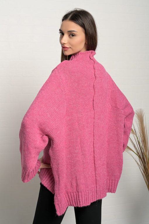 Women's Oversize Sweater Hot-Pink John P.-My Boutique