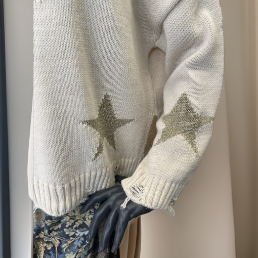 Long Sleeve Women's Blouse with Stars Motel-My Boutique