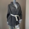 Women's Hooded Cardigan Anthracite-My Boutique