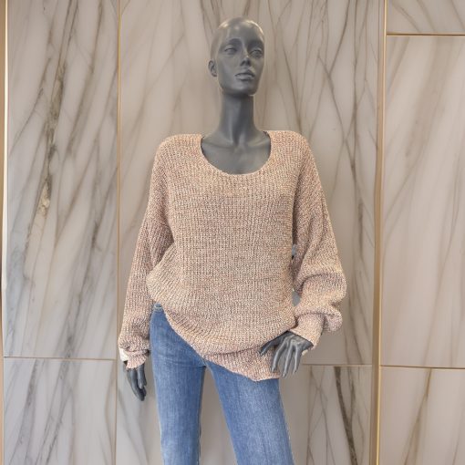 Women's Sweater Brown-Beige-My Boutique