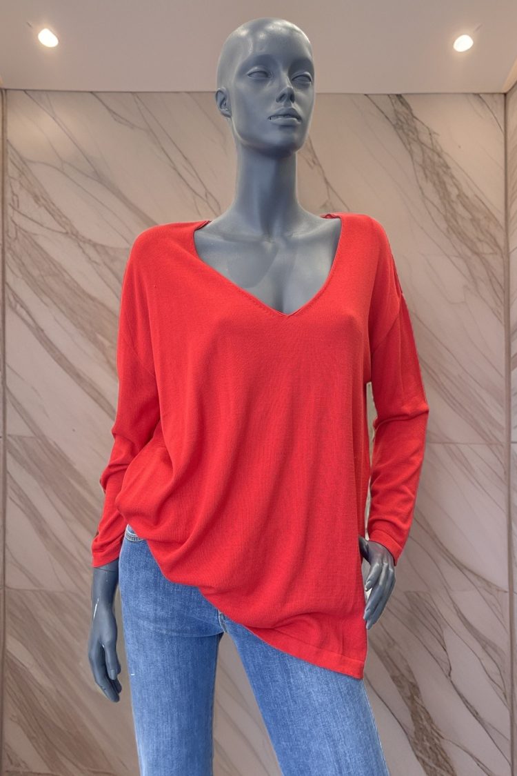 Women's Sweater Red-My Boutique