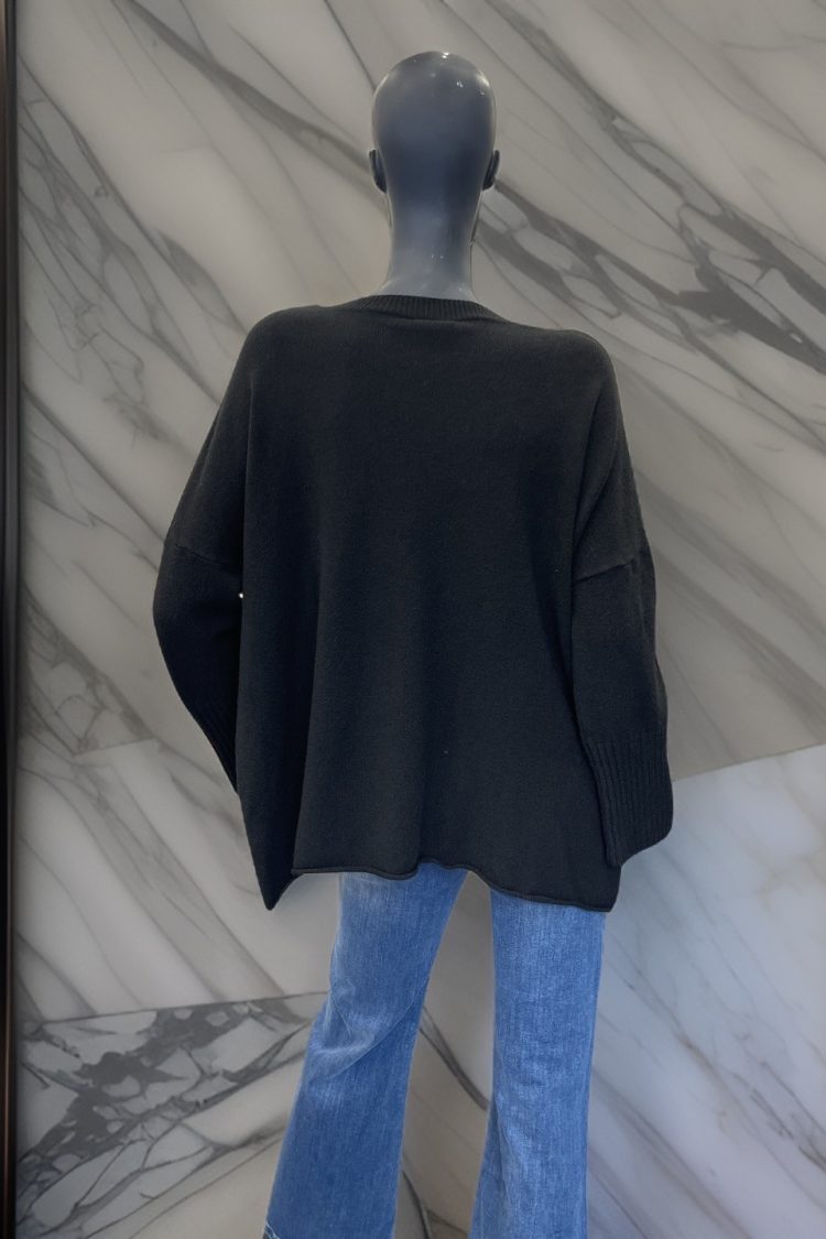 Women's Sweater Dark Gray Motel-My Boutique