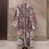 Women's Knitted Coat with Flowers Motel-My Boutique