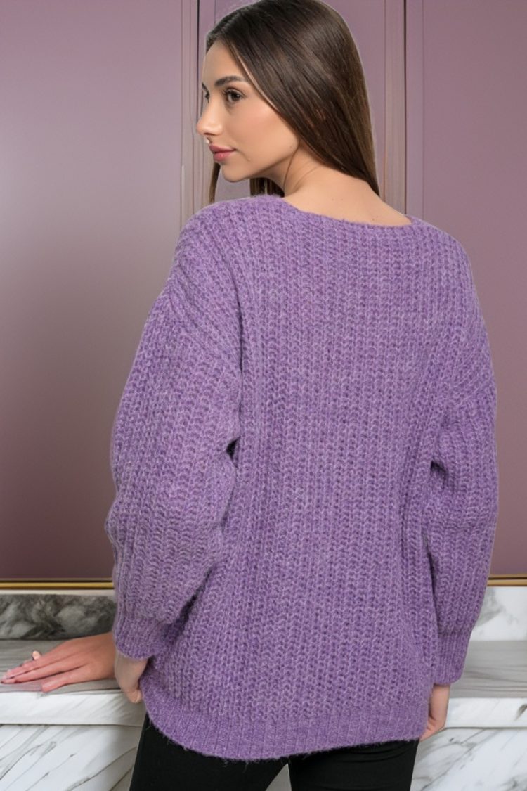Women's Sweater Purple John P-My Boutique