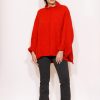 Women's Oversize Sweater Red John P.-My Boutique