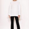 Women's Oversize Sweater White John P.-My Boutique