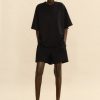 Eleh Women's Shorts Black-My Boutique