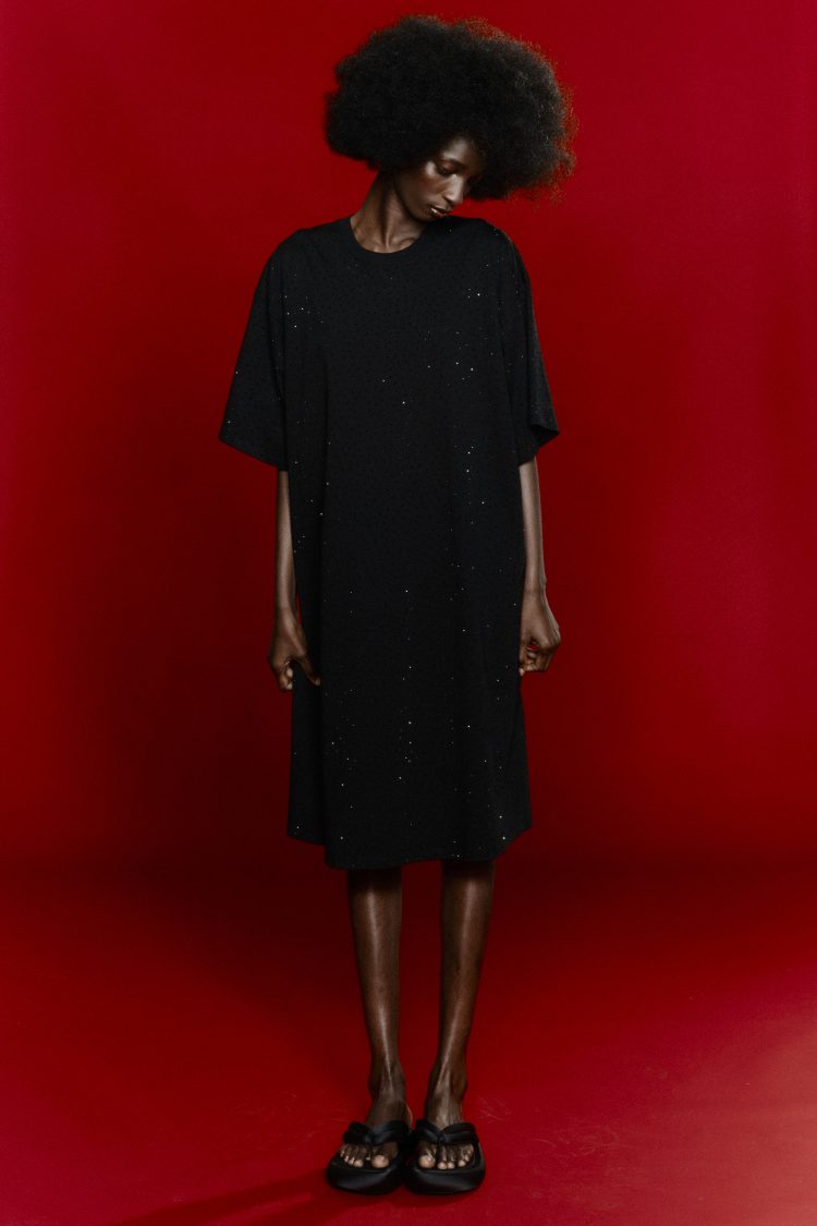 Φόρεμα Midi Κοντομάνικο Eleh Μαύρο-My Boutique