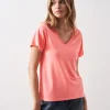 Women's V-Neck Sweater Marilla Absolut Cashmere Neon Coral-My Boutique