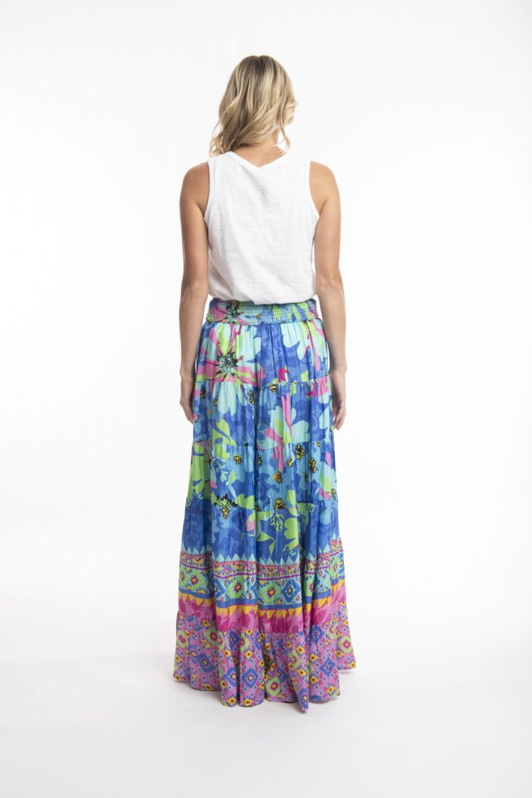 Isabelle Escape Print Maxi Skirt-My Boutique