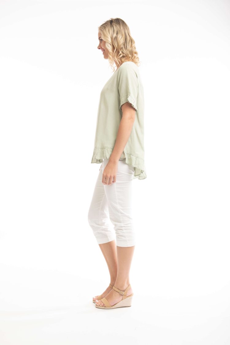 Women's Short-Sleeve Blouse Orientique Alfalfa-My Boutique