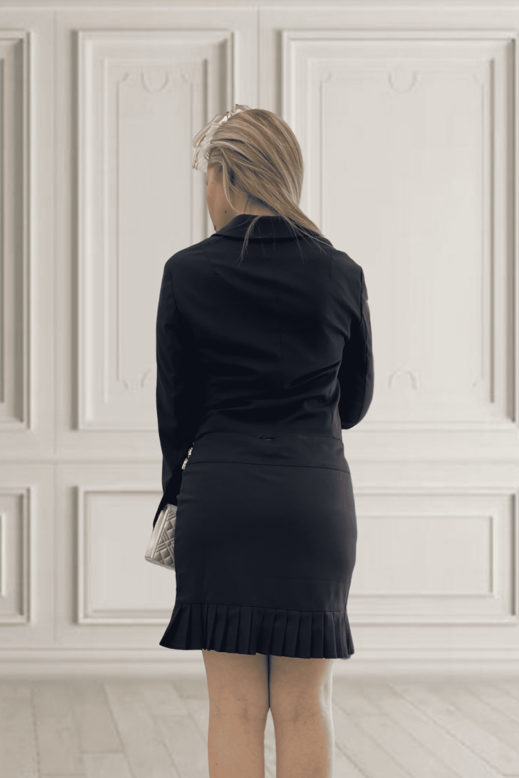 Σακάκι Γυναικείο με Πετράδια Στα Μανίκια Trash an Luxury Μαύρο-My Boutique