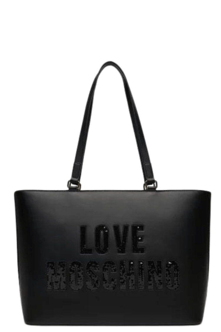 Τσάντα Γυναικεία Ώμου Love Moschino JC4288PP0IKK0-000 Μαύρο-My Boutique